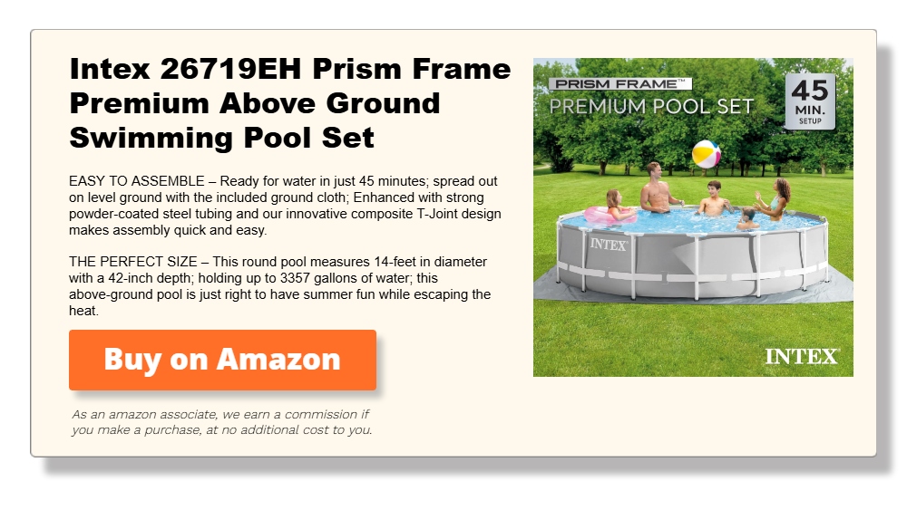 Intex 26719EH Prism Frame Premium Above Ground Swimming Pool Set
