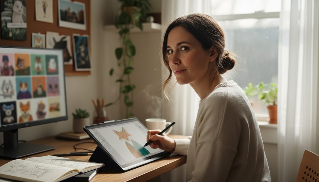 An image of a creative illustrator.