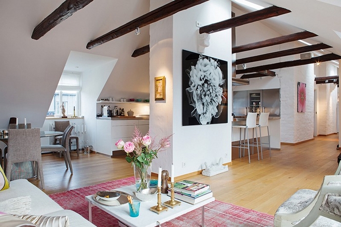 Scandinavian Loft With Two Terraces, Stockholm