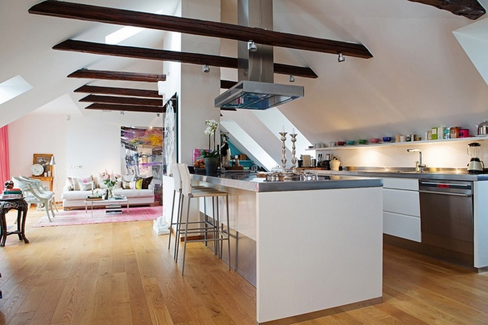 Scandinavian Loft With Two Terraces, Stockholm