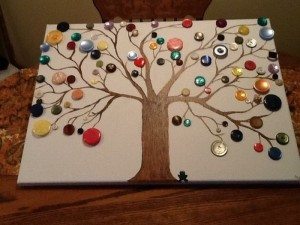Button Tree Wall Art