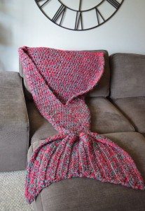 Crocheted Mermaid Tail Blankets