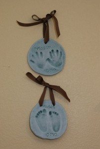Salt Dough Foot Print Art