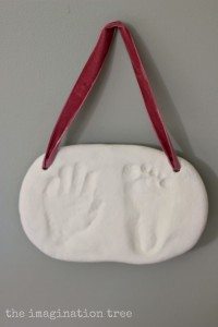 Salt Dough Foot Print Art