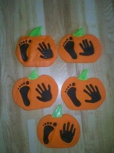 Salt Dough Foot Print Art