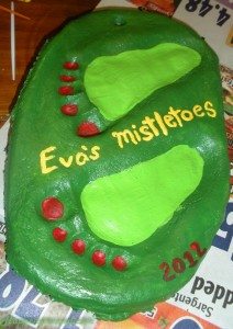 Salt Dough Foot Print Art