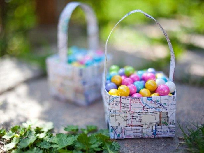 Woven Paper Easter Basket Samples