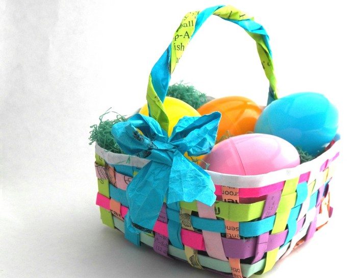 Woven Paper Easter Basket Samples