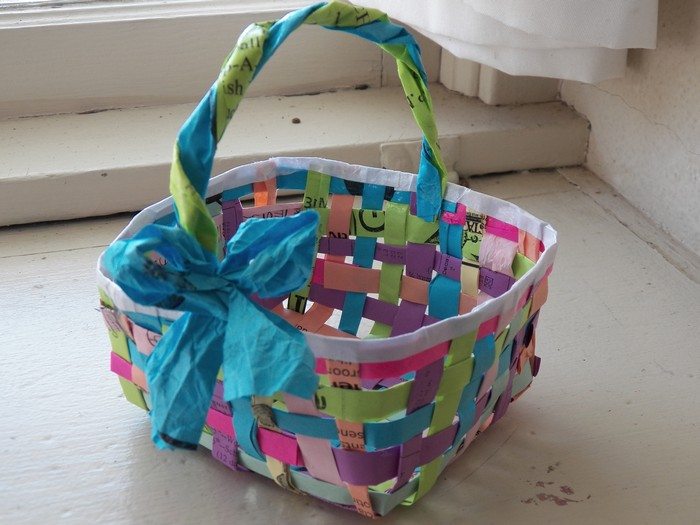 Woven Paper Easter Basket Samples
