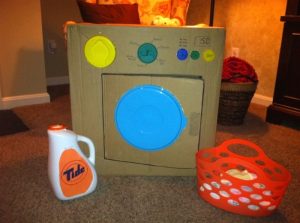 Cardboard Washing Machine for Kids