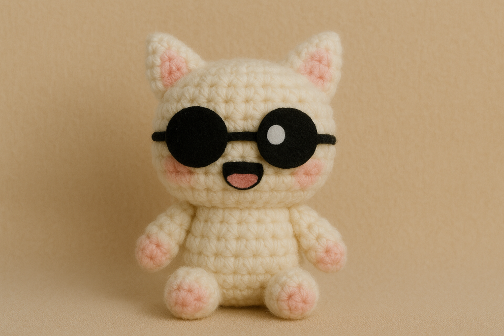 An image of the Gojo Cat plush.