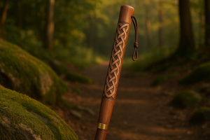 An image of a Celtic knot walking stick.