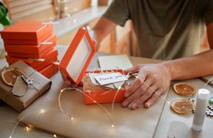 An image of personalized gift wrap.