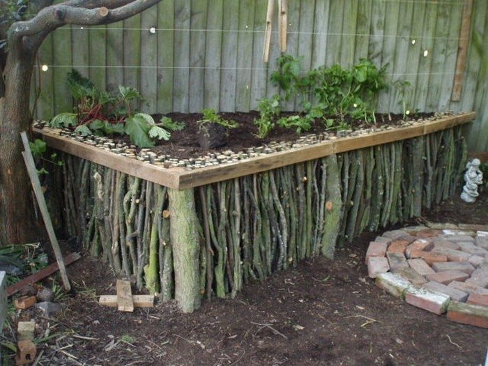 Natural Wood Raised Garden Samples