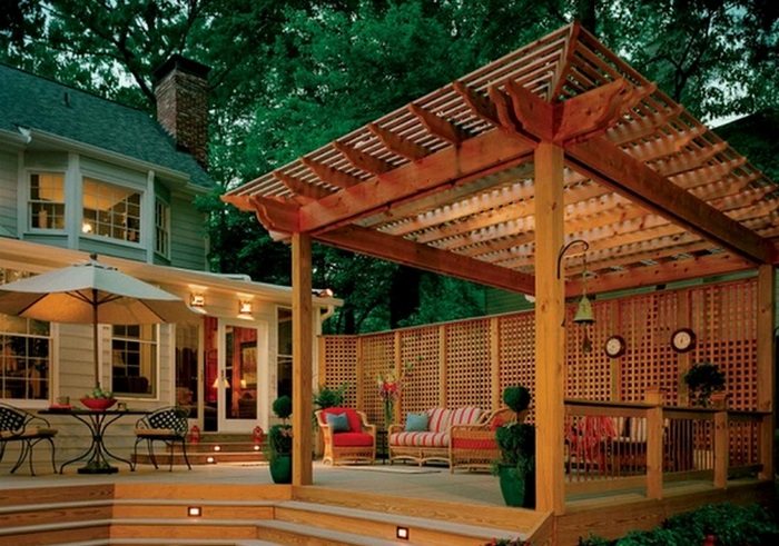 A good deck can make a house a home. In this example, the deck is oiled without any tint.