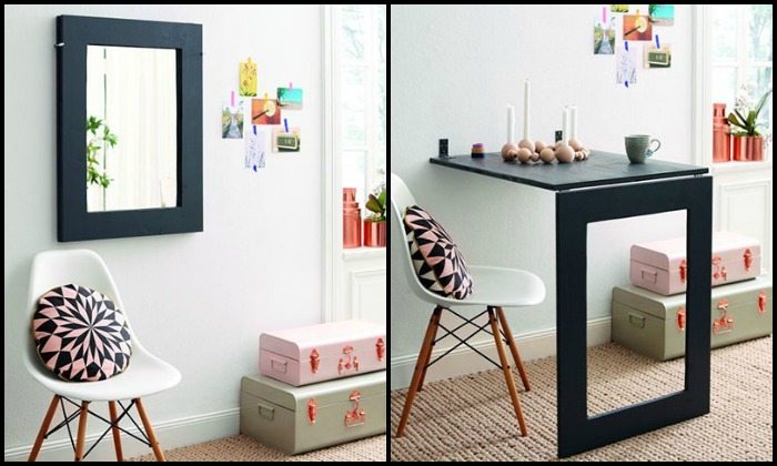 DIY Folding Mirror Table Main Image