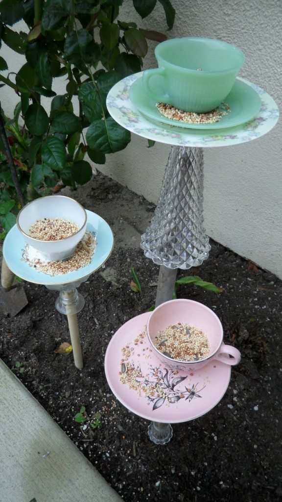DIY Teacup Bird Feeder
