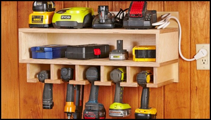 Cordless Drill Storage And Charging Station Main Image