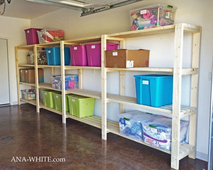 Easy Garage Basement Shelving