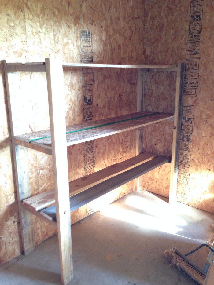 Easy Garage Basement Shelving