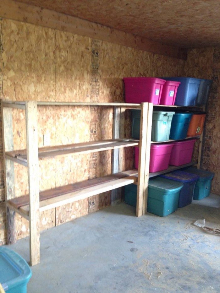 Easy Garage Basement Shelving