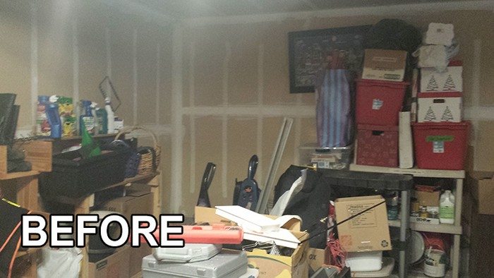 Easy Garage Basement Shelving