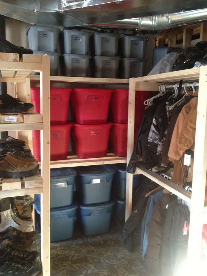 Easy Garage Basement Shelving
