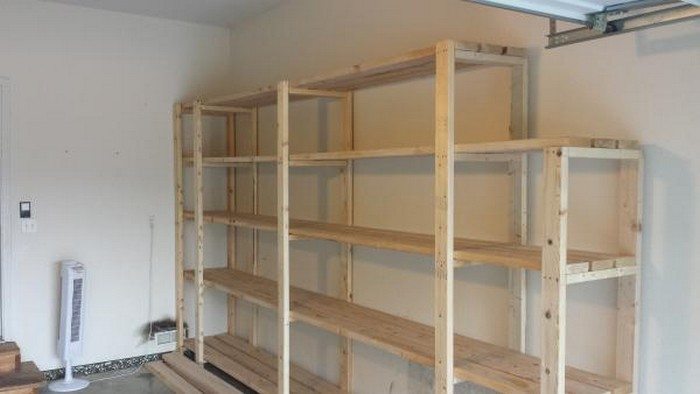 Easy Garage Basement Shelving