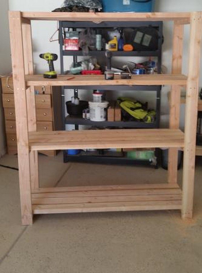 Easy Garage Basement Shelving