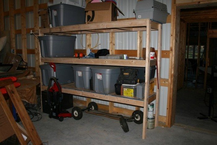 Easy Garage Basement Shelving