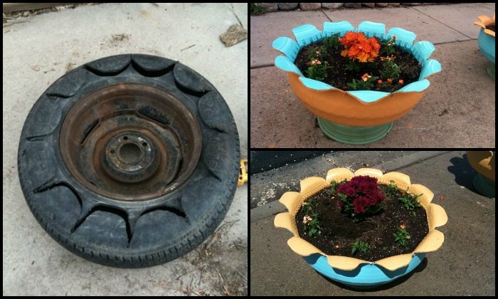 Old Tire Planter Main Image