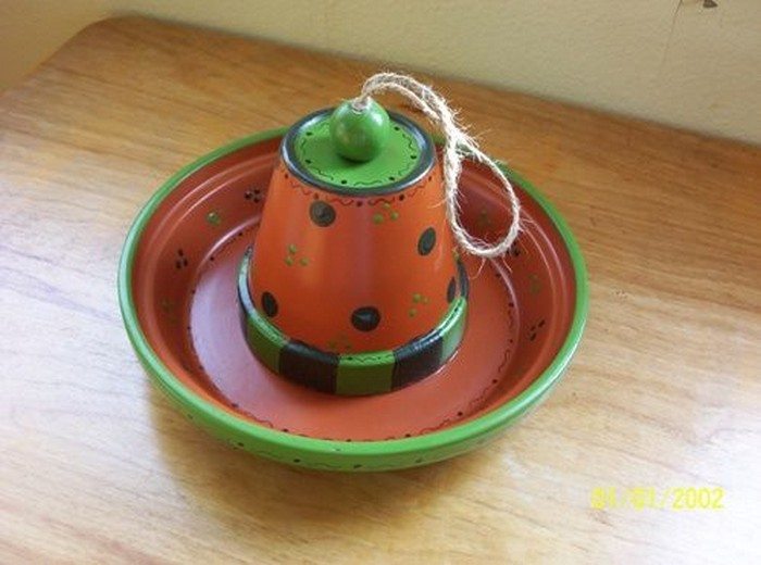 Terra Cotta Pot Bird Feeder