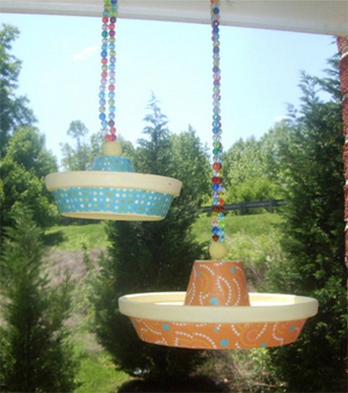 Terra Cotta Pot Bird Feeder