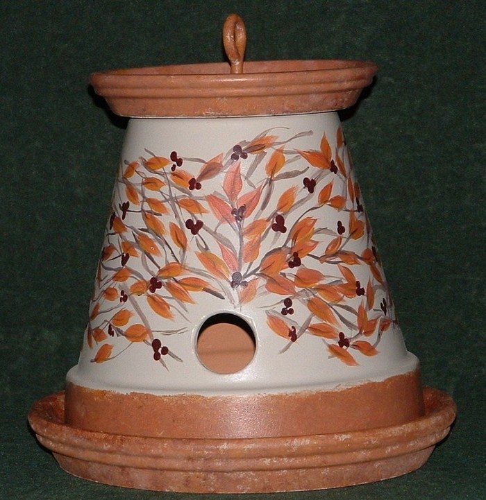 Terra Cotta Pot Bird Feeder