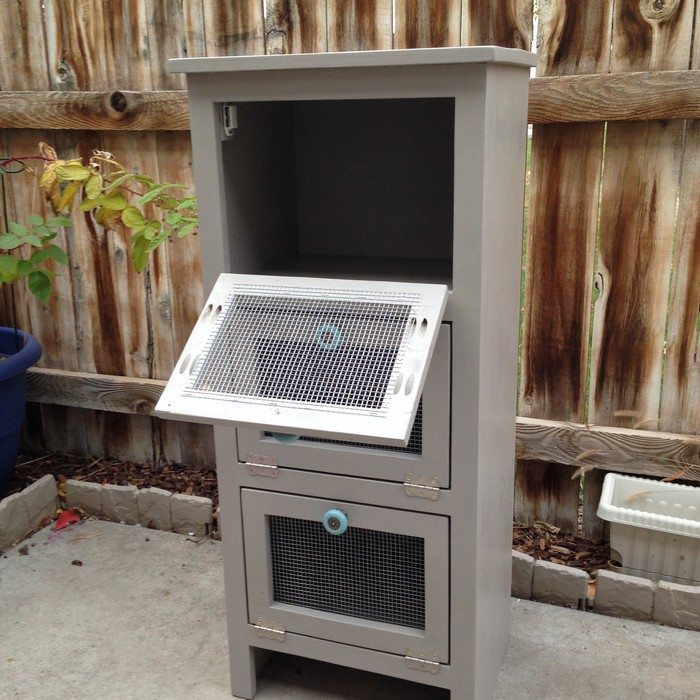 DIY Vegetable Bin Cupboard