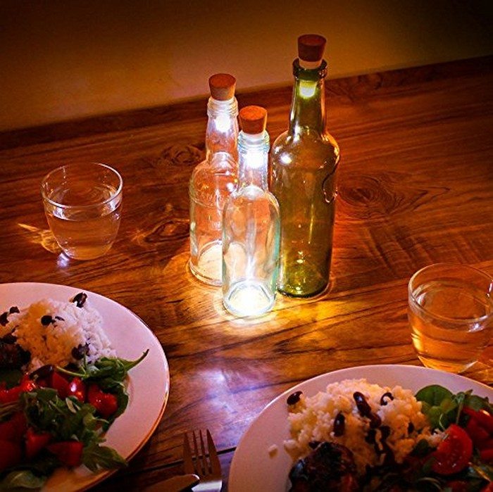 Glass Bottle Decorative Lantern