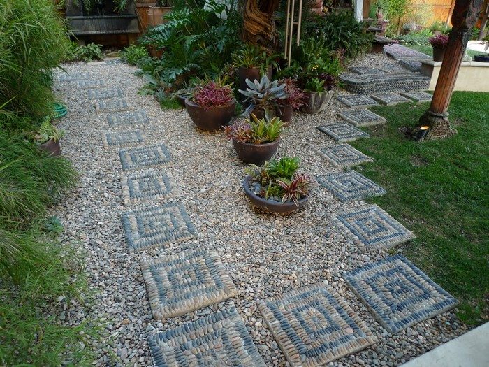 Pebble Mosaic Stepping Stone