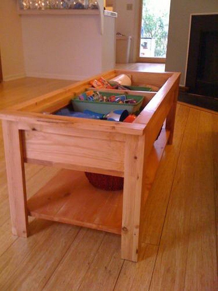 Coffee Table with Lego Storage