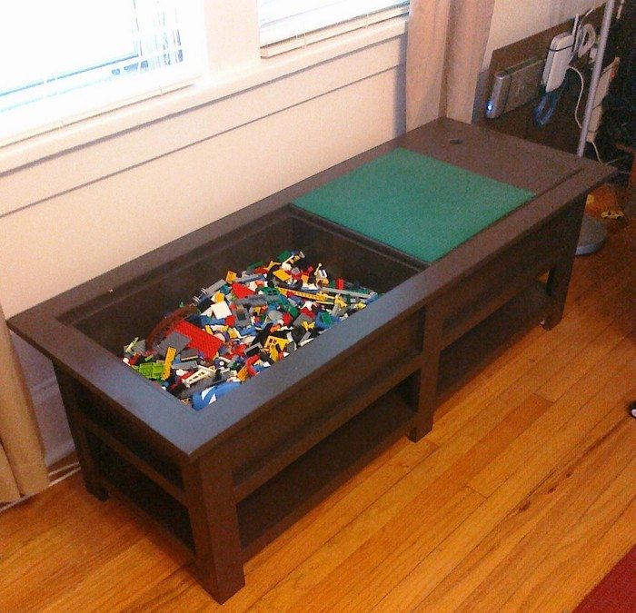 Coffee Table with Lego Storage