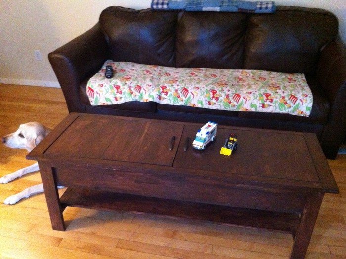 Coffee Table with Lego Storage
