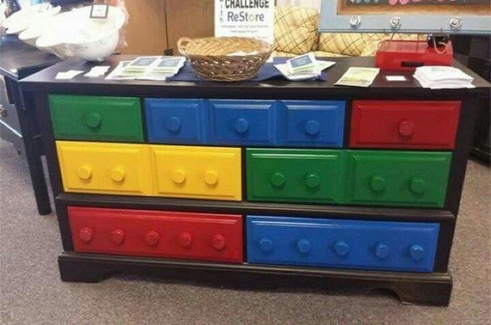 DIY Lego Themed Dresser