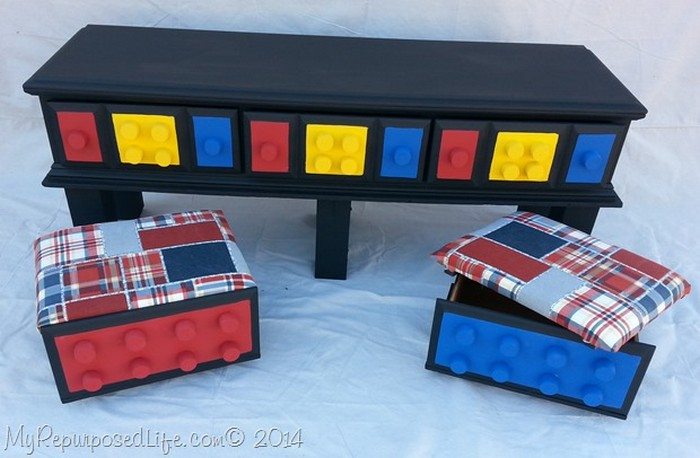 DIY Lego Themed Dresser