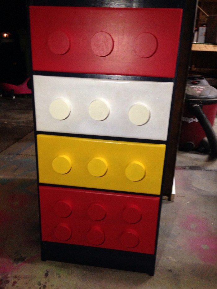 DIY Lego Themed Dresser