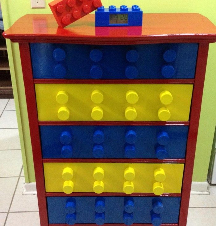 DIY Lego Themed Dresser