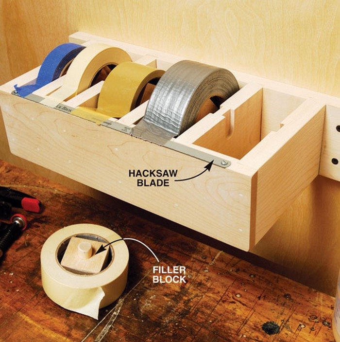 DIY Multi-Roll Tape Dispenser