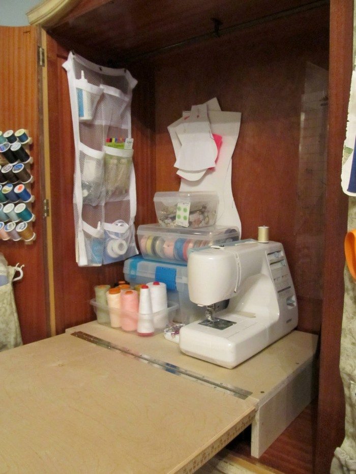 French Armoire Sewing CabinetFrench Armoire Sewing Cabinet