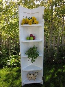 Old Door Corner Shelf