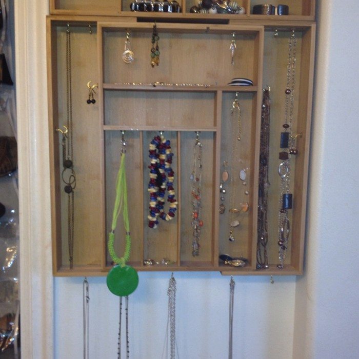 Repurposed Silverware Tray Jewelry Holder
