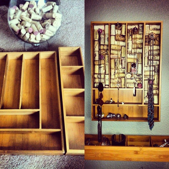 Repurposed Silverware Tray Jewelry Holder