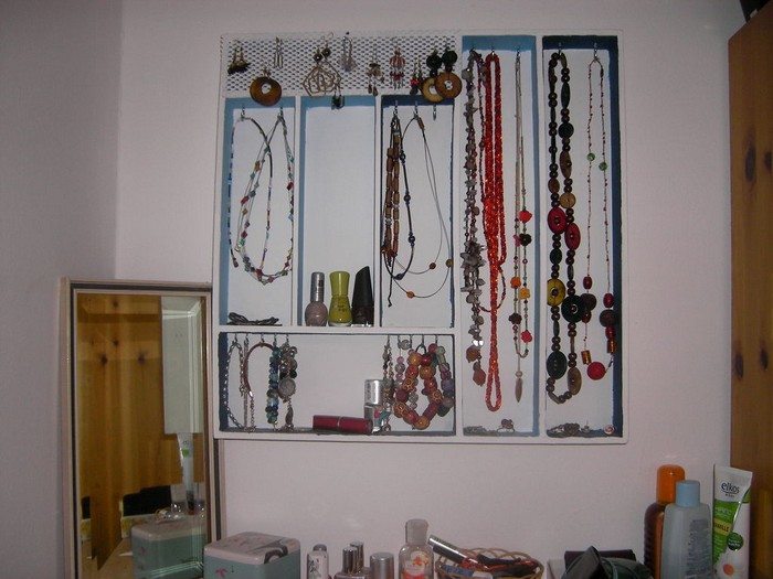 Repurposed Silverware Tray Jewelry Holder